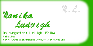 monika ludvigh business card