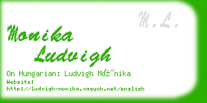 monika ludvigh business card